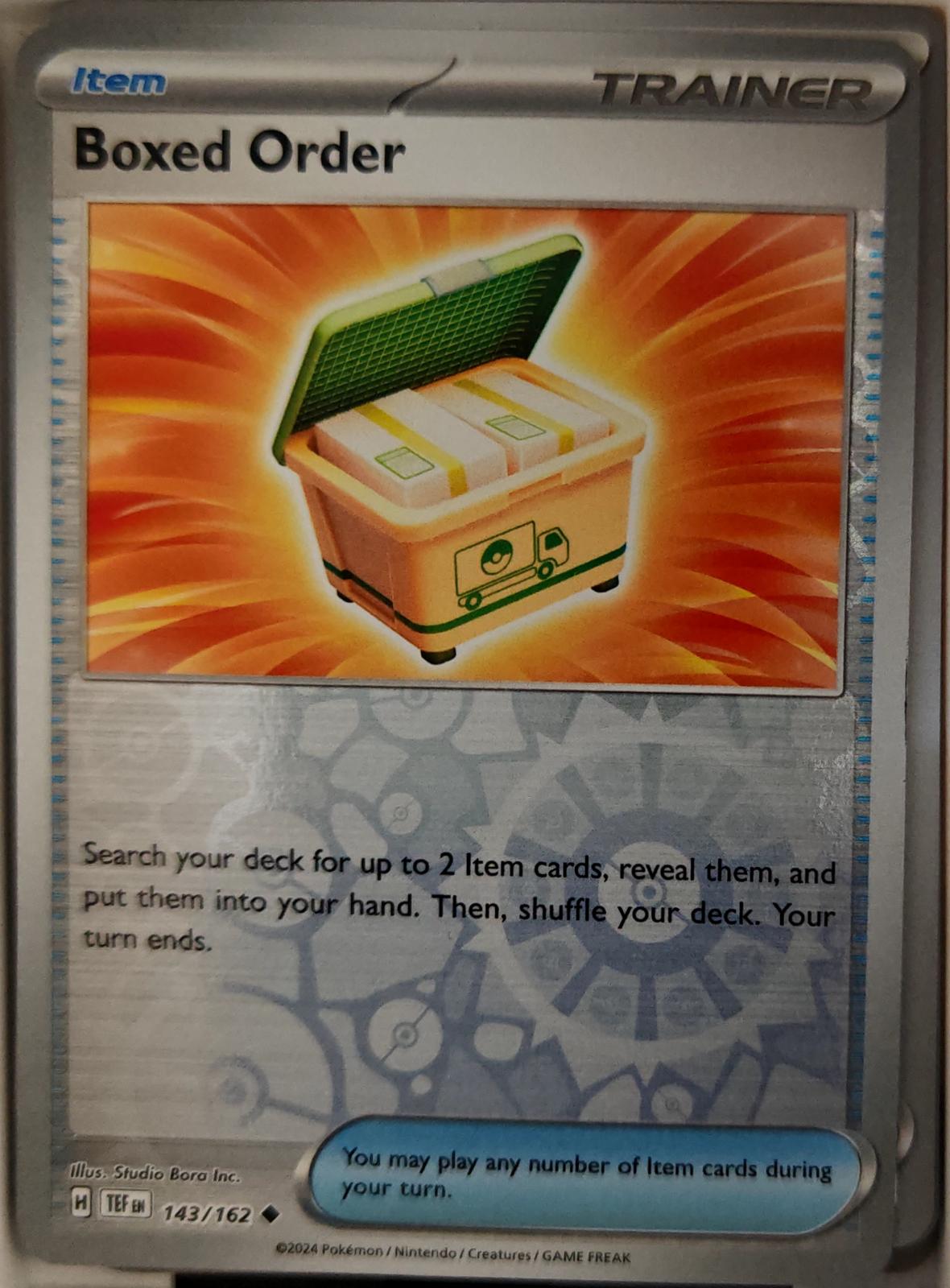 Boxed Order - 143/162 - Reverse Holo - TEMPORAL FORCES - Pokemon - | AA23-13