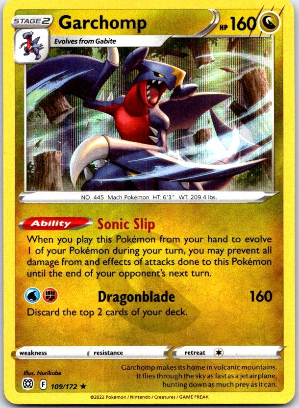 Garchomp - 109/172 - Holo - BRILLIANT STARS - Pokemon - Rare | AB99-20
