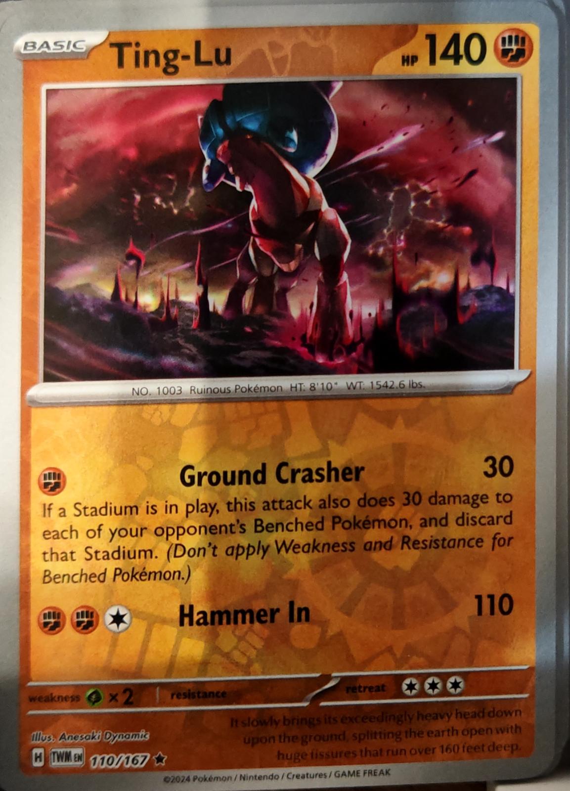Ting-Lu - 110/167 - Reverse Holo - TWILIGHT MASQUERADE - Pokemon - | AA75-25