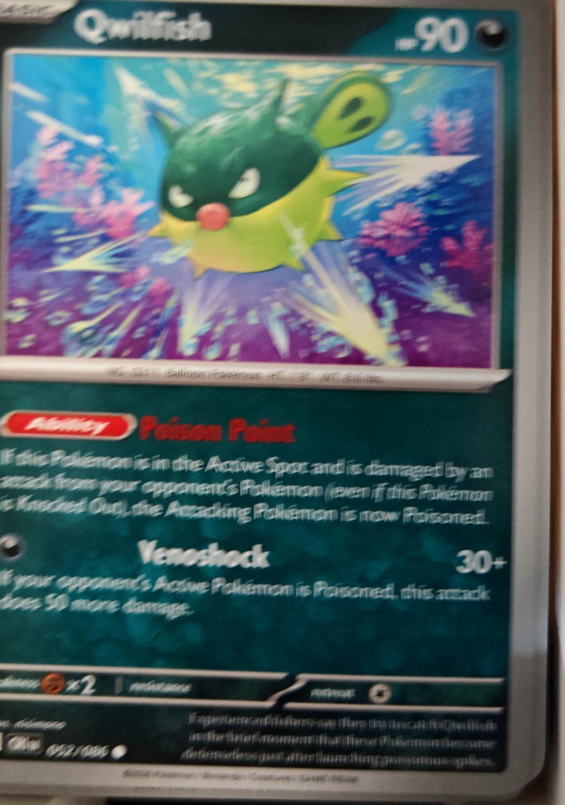 Qwilfish - 052/086 - - CHAOS RISING - Pokemon - Common | AA23-92