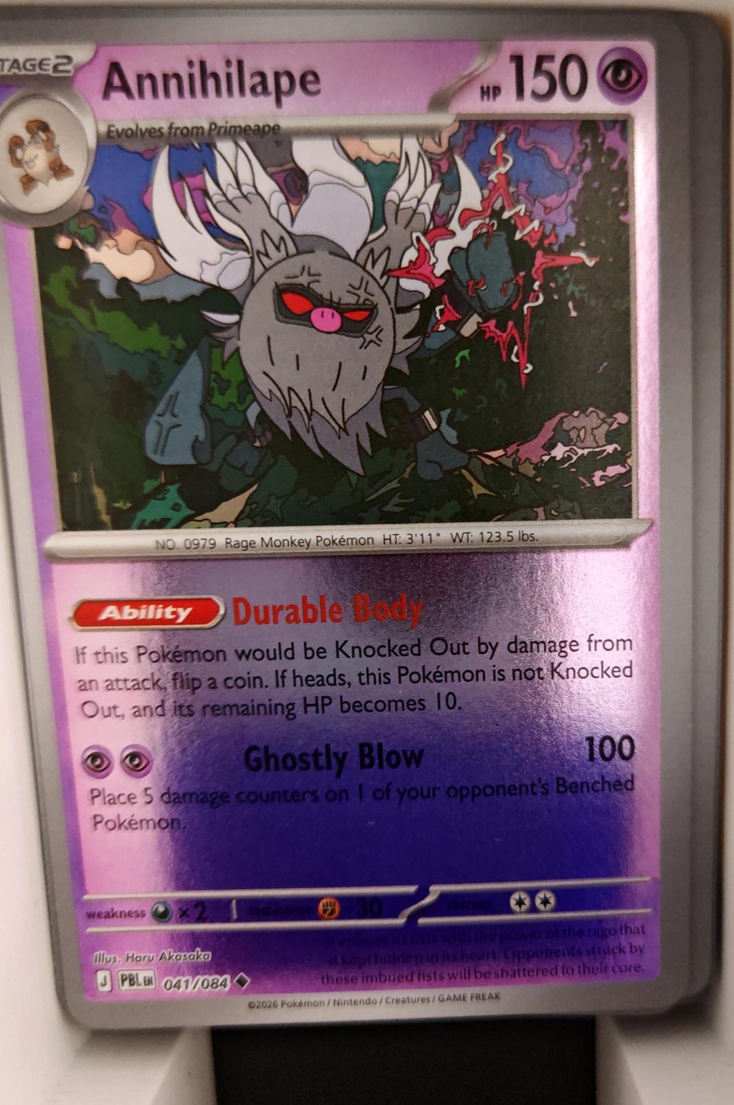 Annihilape - 041/084 - Reverse Holo - PITCH BLACK - Pokemon - Uncommon | AA26-60