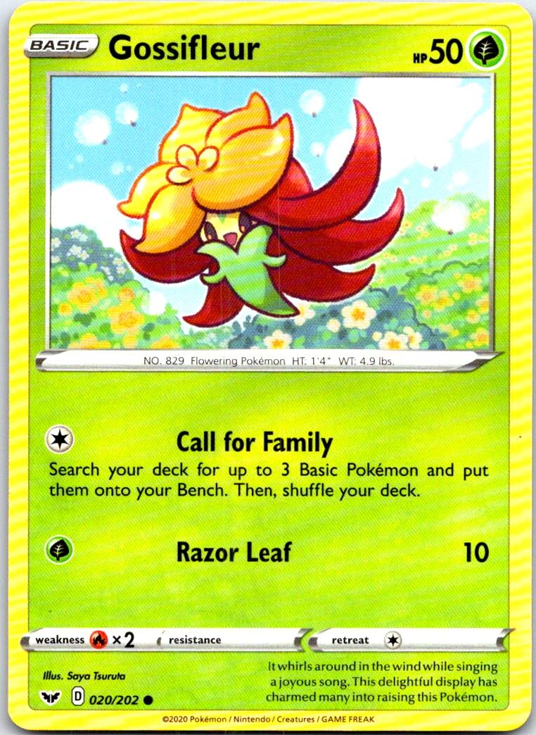 Gossifleur - 020/202 - - SWORD & SHIELD - Pokemon - Common | AB64-8