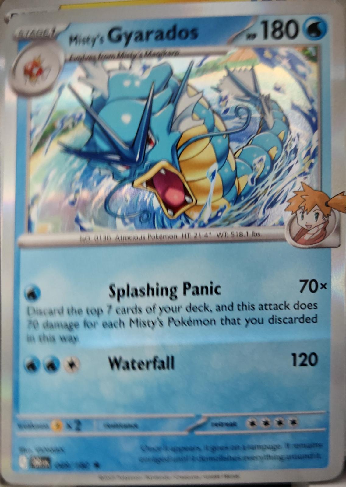 Misty's Gyarados - 049/182 - Holo - DESTINED RIVALS - Pokemon - Rare | AA20-65