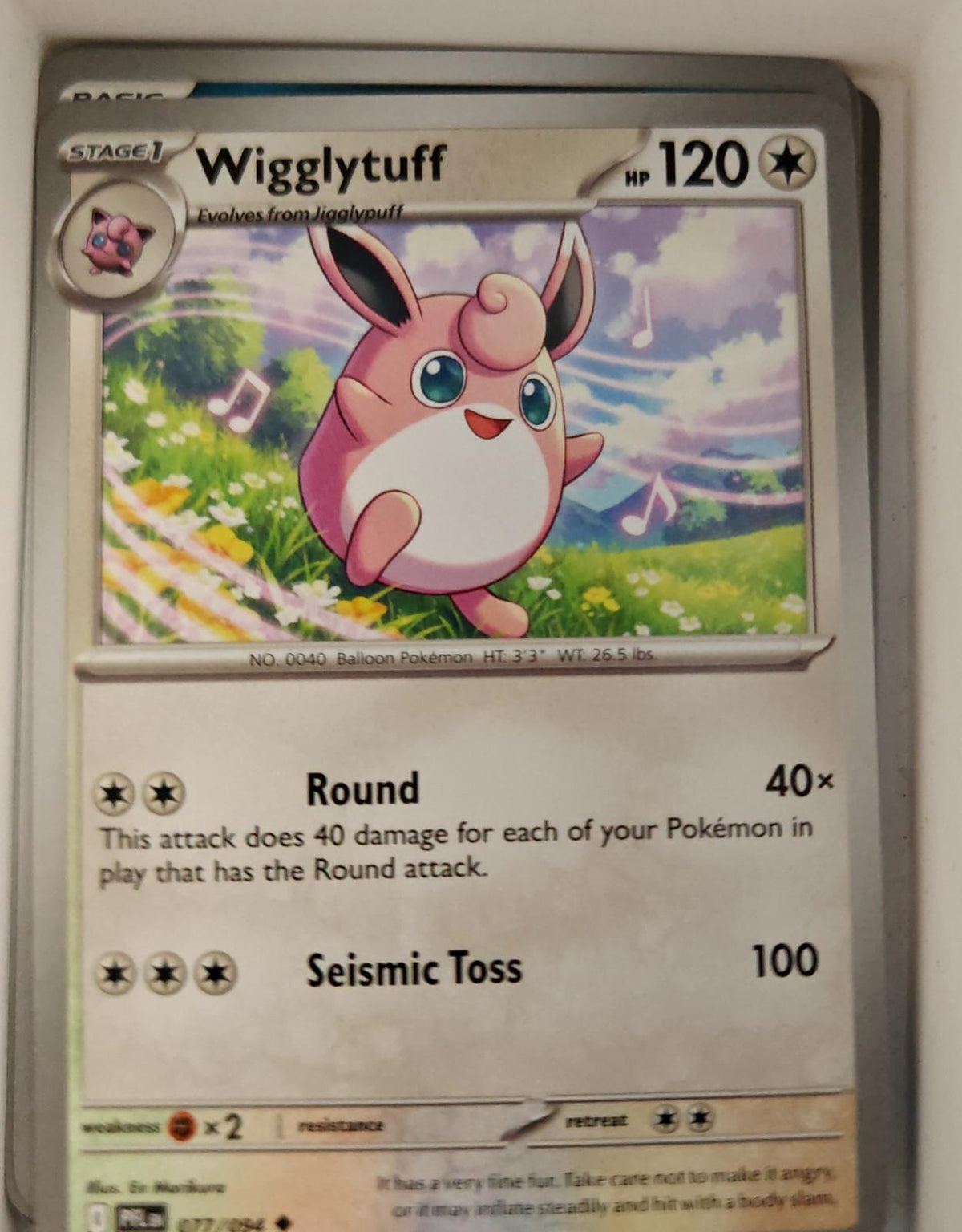 Wigglytuff - 077/094 - - PHANTASMAL FLAMES - Pokemon - Uncommon | AA27-16