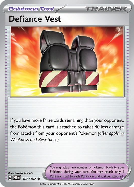 Defiance Vest - 162/182 - - PARADOX RIFT - Pokemon - Uncommon | AA41-83