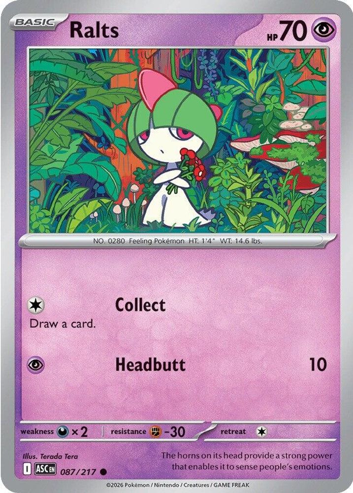 Ralts - 087/217 - - ASCENDED HEROES - Pokemon - Common | AA55-49