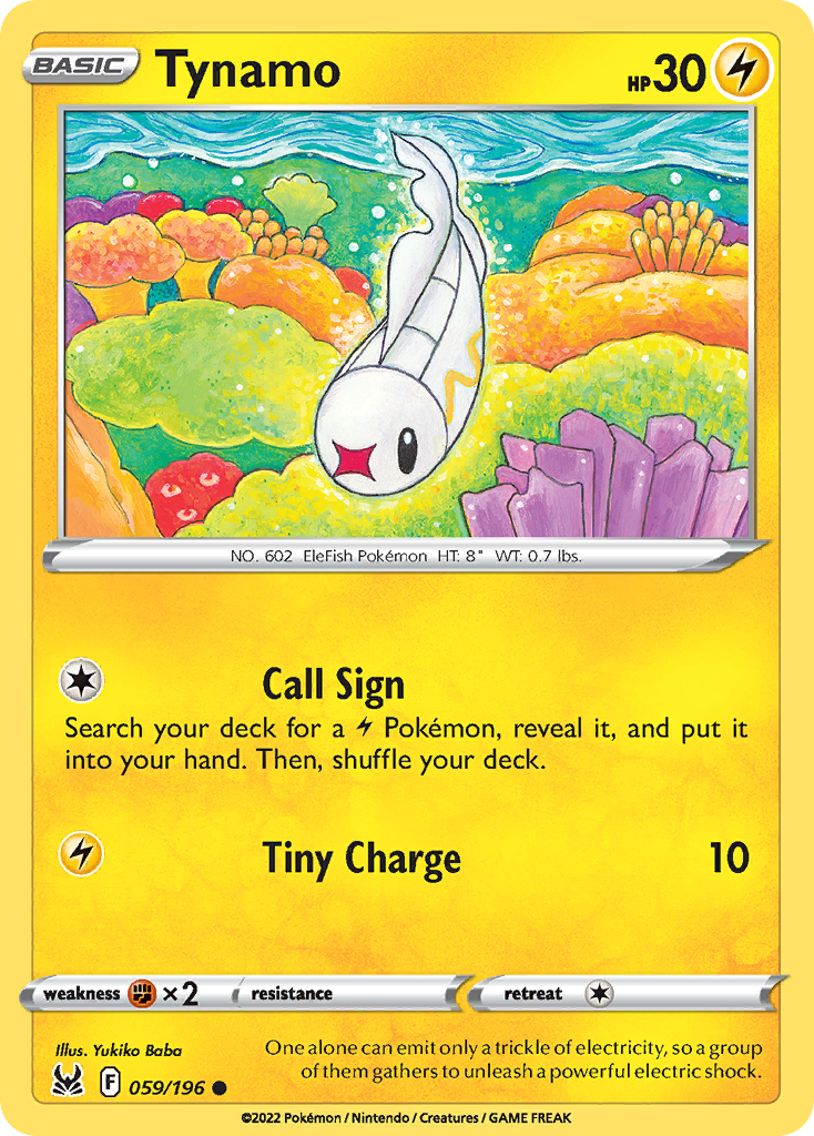Tynamo - 059/196 - - LOST ORIGIN - Pokemon - Common | AA48-72