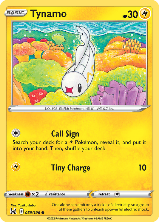 Tynamo - 059/196 - - LOST ORIGIN - Pokemon - Common | AA48-72
