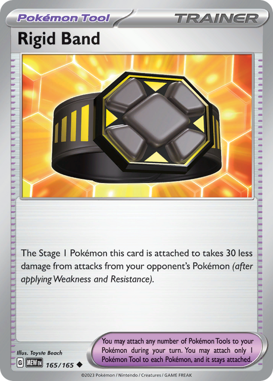 Rigid Band - 165/165 - Reverse Holo - 151 - Pokemon - Uncommon | AA62-25