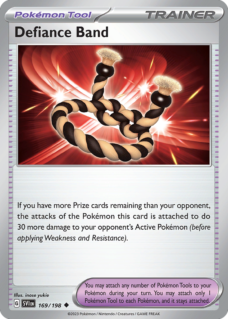 Defiance Band - 169/198 - Reverse Holo - SCARLET & VIOLET - Pokemon - | AA44-54