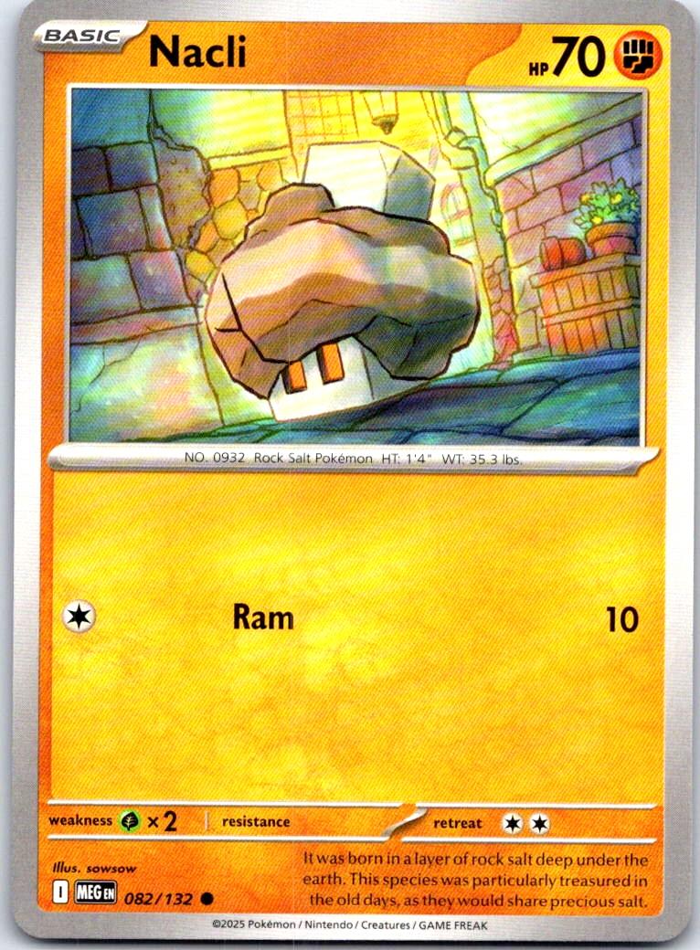 Nacli - 082/132 - - MEGA EVOLUTION - Pokemon - Common | AB69-45