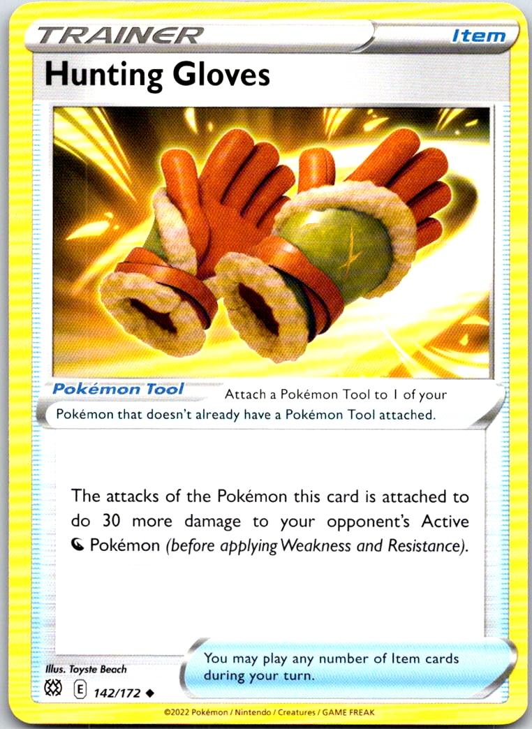 Hunting Gloves - 142/172 - - BRILLIANT STARS - Pokemon - Uncommon | AB13-37
