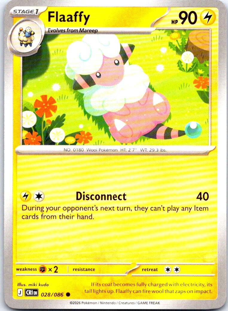 Flaaffy - 028/086 - - CHAOS RISING - Pokemon - Common | AB19-9