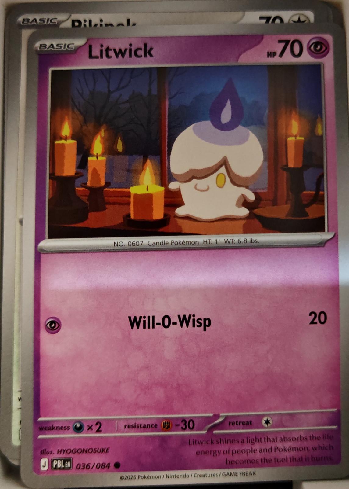 Litwick - 036/084 - - PITCH BLACK - Pokemon - Common | AA17-31
