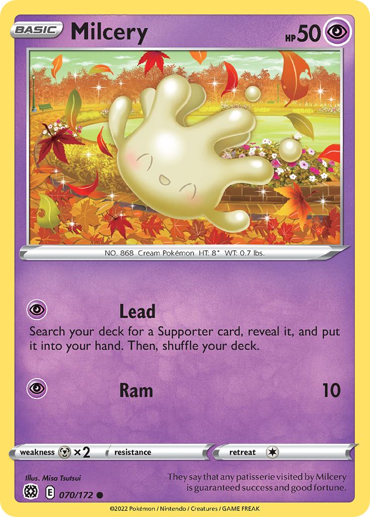 Milcery - 070/172 - - BRILLIANT STARS - Pokemon - Common | AA73-25