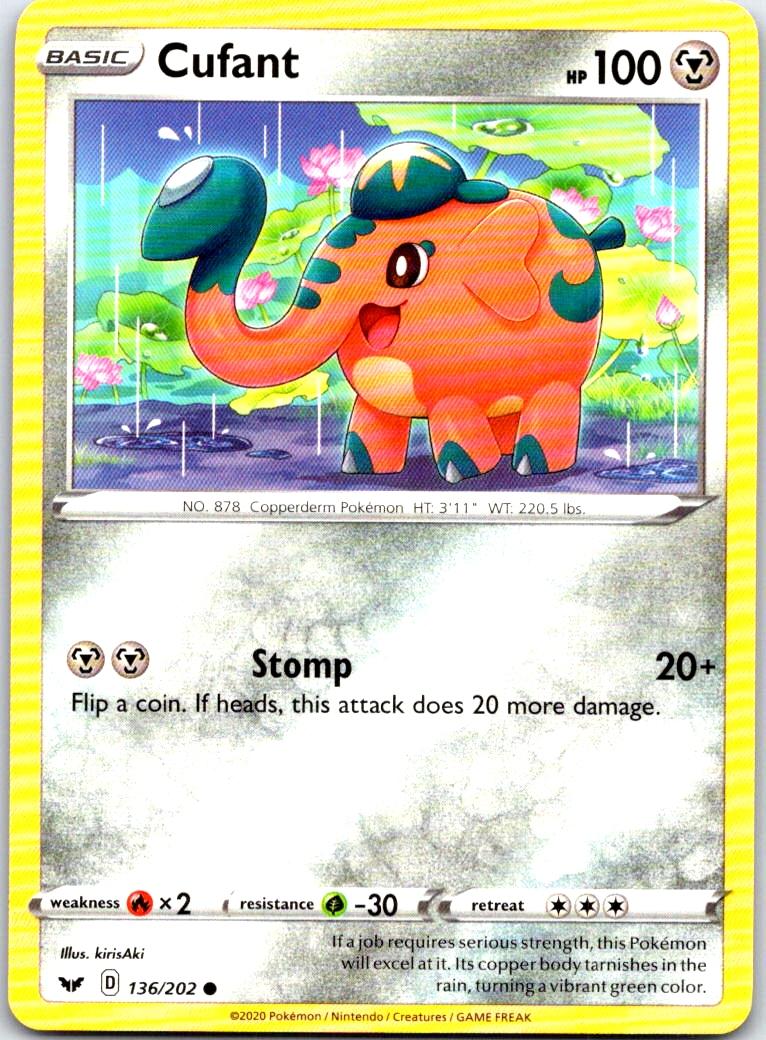 Cufant - 136/202 - - SWORD & SHIELD - Pokemon - Common | AB75-7
