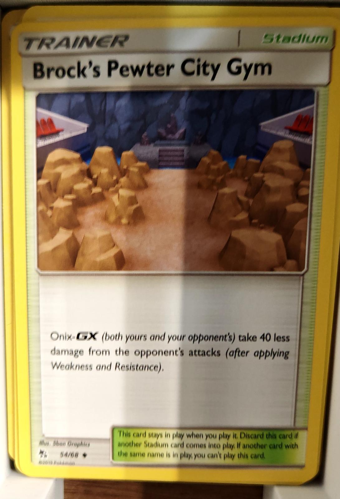 Brock's Pewter City Gym - 54/68 - - HIDDEN FATES - Pokemon - Uncommon | AA70-41