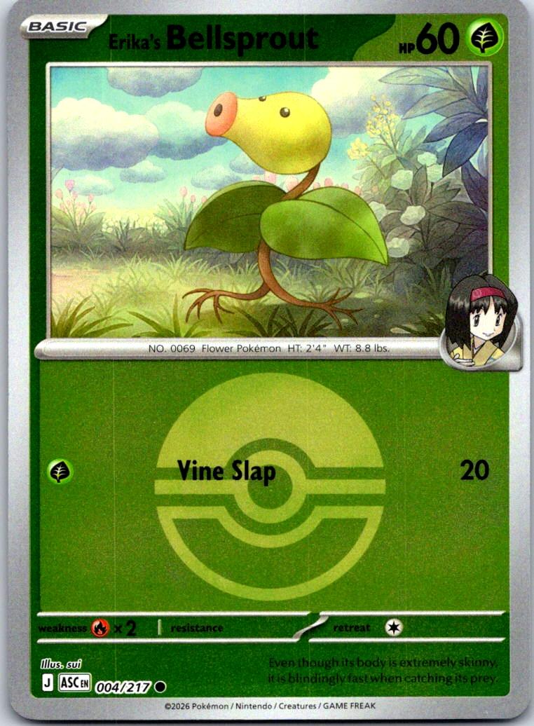 Erika's Bellsprout (Poke Ball) - 004/217 - Reverse Holo - ASCENDED HEROES - Pokemon - | AB04-46