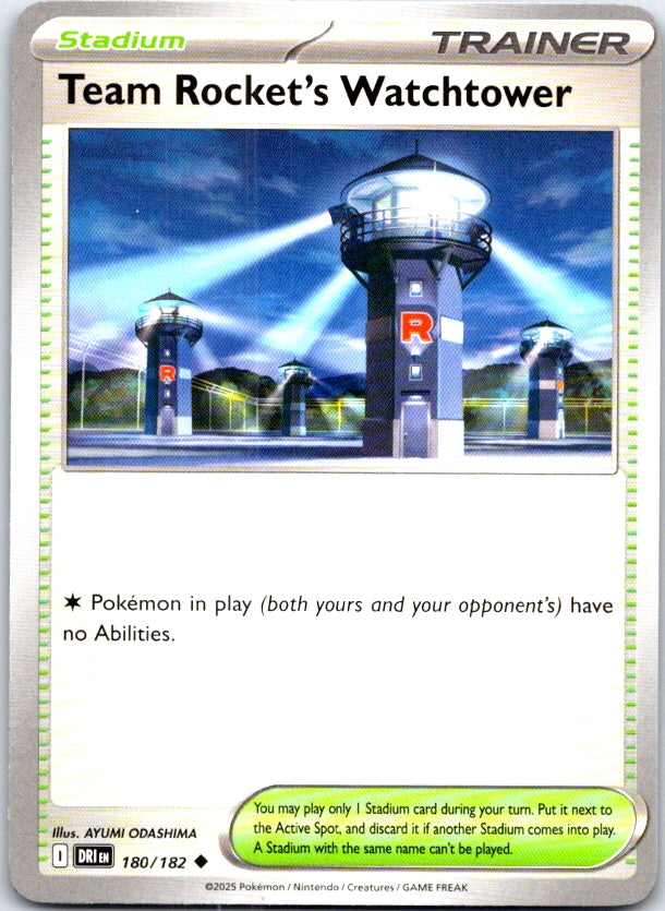 Team Rocket's Watchtower - 180/182 - - DESTINED RIVALS - Pokemon - | AC24-16