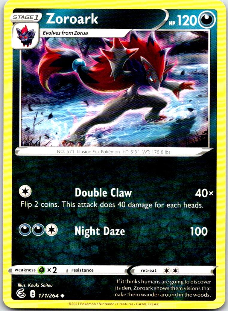 Zoroark - 171/264 - - FUSION STRIKE - Pokemon - Uncommon | AB40-32