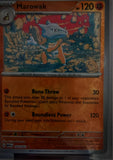 Marowak - 105/165 - Reverse Holo - 151 - Pokemon - Rare | AA62-1