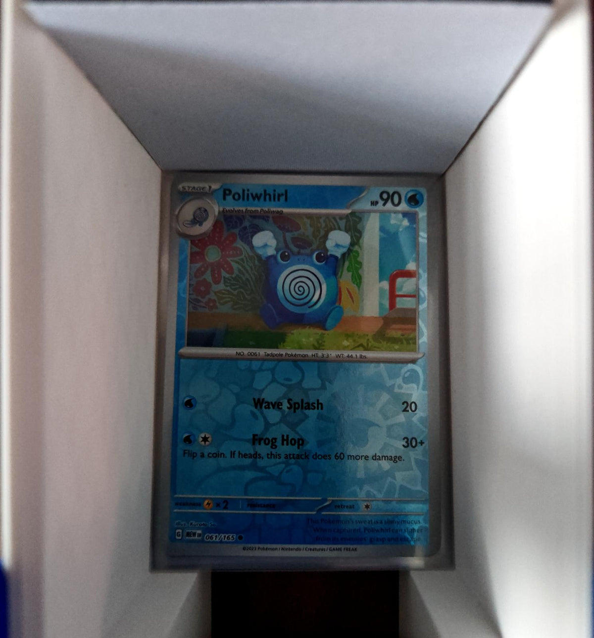Poliwhirl - 061/165 - Reverse Holo - 151 - Pokemon - Common | AA61-36