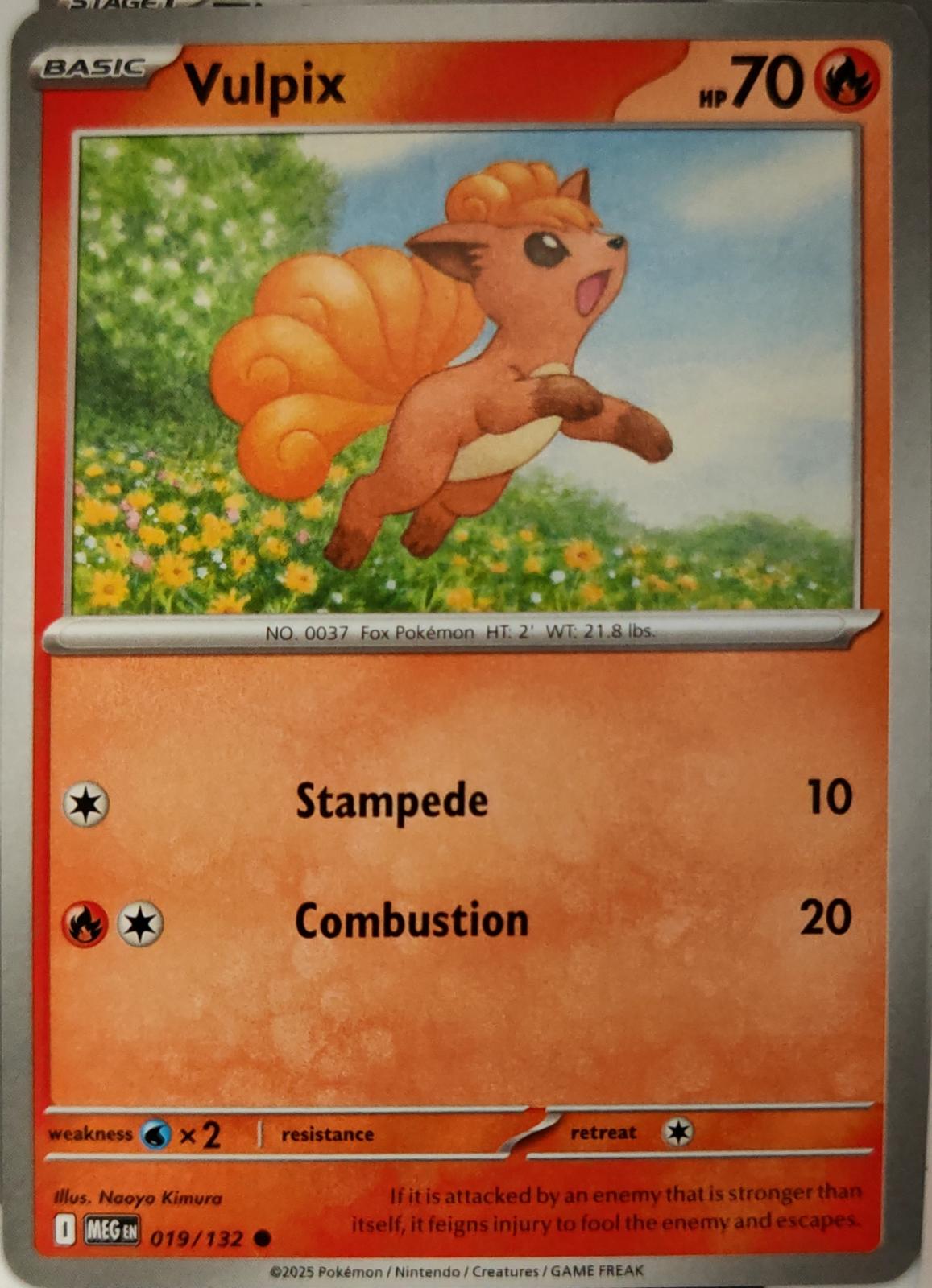 Vulpix - 019/132 - - MEGA EVOLUTION - Pokemon - Common | AA12-2