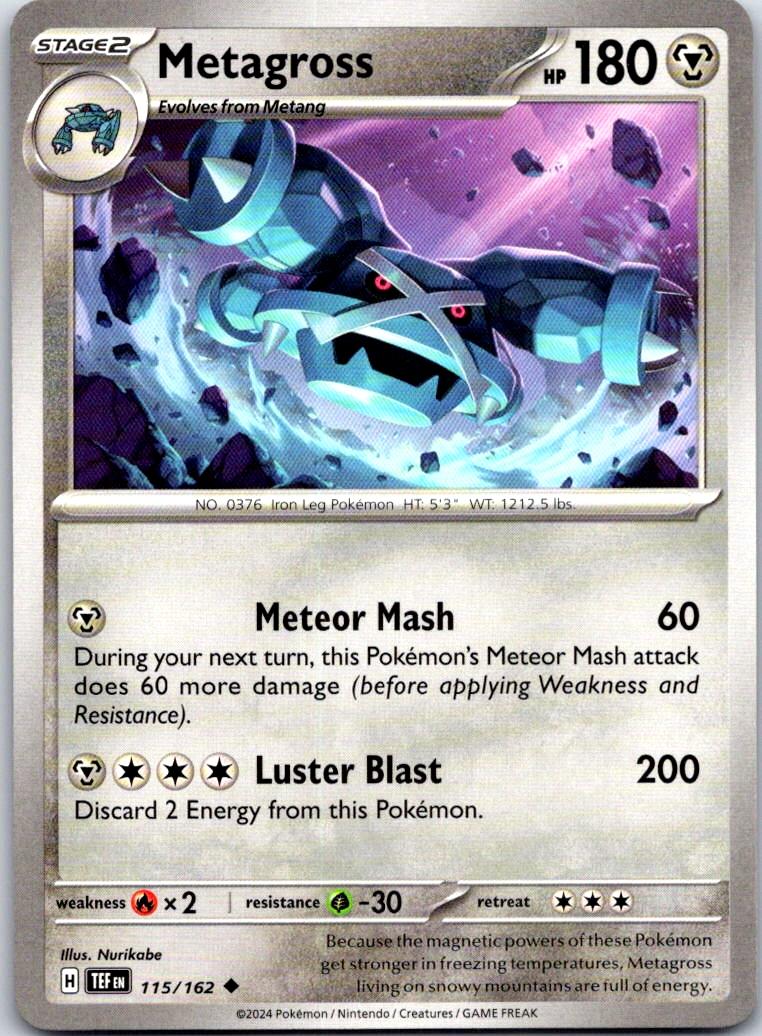 Metagross - 115/162 - - TEMPORAL FORCES - Pokemon - Uncommon | AB11-27