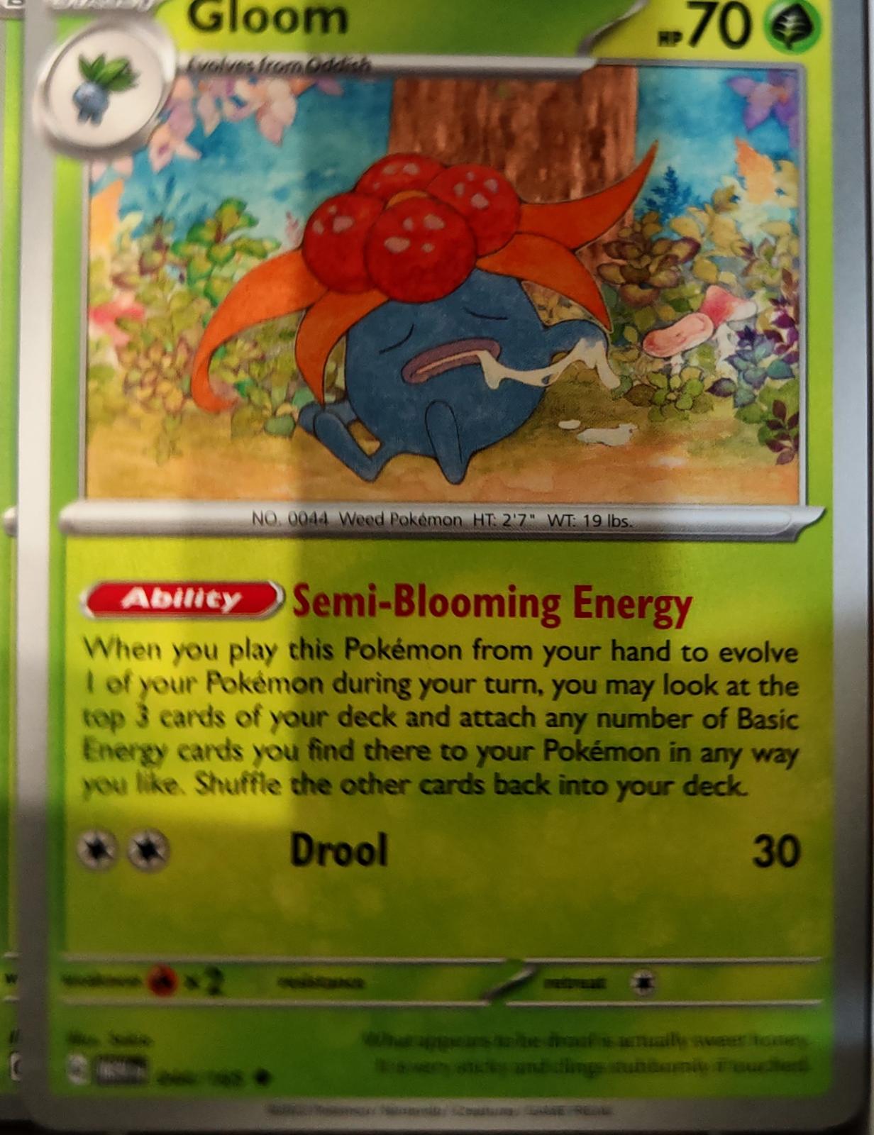 Gloom - 044/165 - - 151 - Pokemon - Uncommon | AA74-32