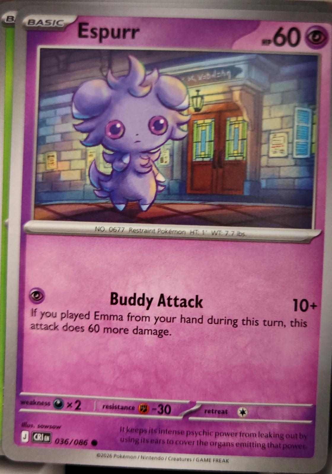 Espurr - 036/086 - - CHAOS RISING - Pokemon - Common | AA08-80