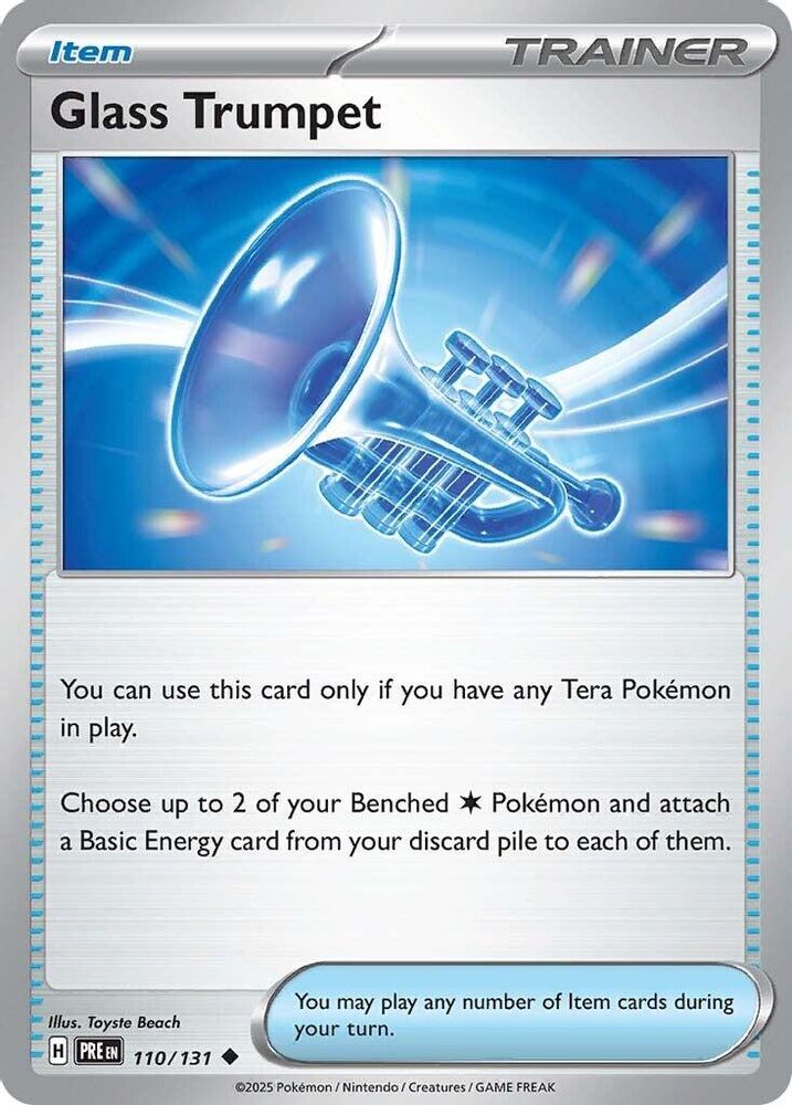 Glass Trumpet - 110/131 - - PRISMATIC EVOLUTIONS - Pokemon - Uncommon | AA27-57