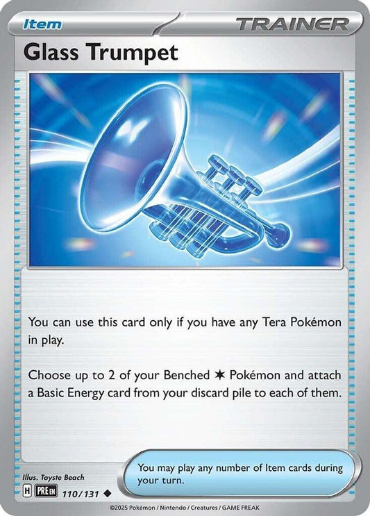 Glass Trumpet - 110/131 - - PRISMATIC EVOLUTIONS - Pokemon - Uncommon | AA27-57