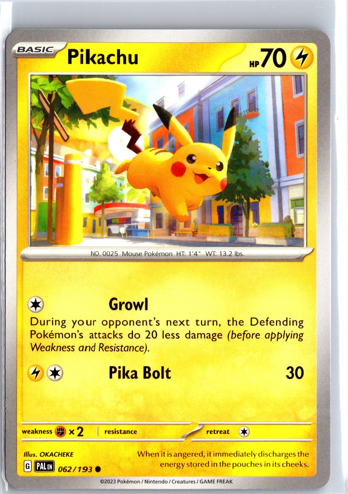 Pikachu - 062/193 - - PALDEA EVOLVED - Pokemon - Common | AB05-19