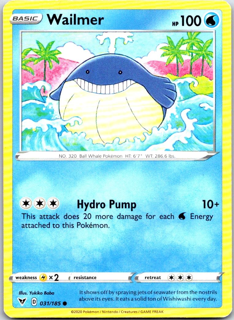 Wailmer - 031/185 - - VIVID VOLTAGE - Pokemon - Common | AB10-27