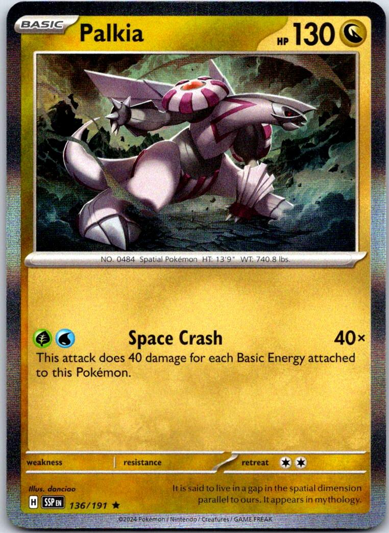 Palkia - 136/191 - Holo - SURGING SPARKS - Pokemon - Rare | AA120-30