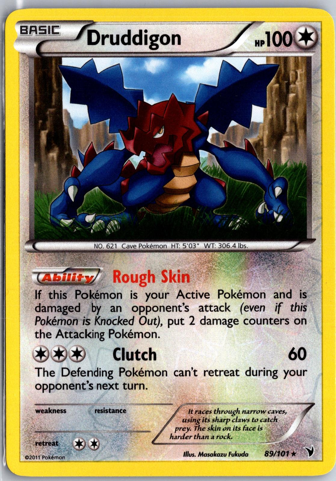 Druddigon - 89/101 - Reverse Holo - NOBLE VICTORIES - Pokemon - Rare | AA116-35