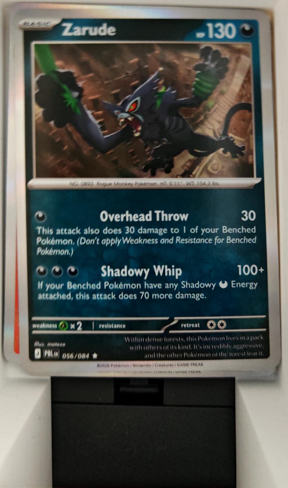 Zarude - 056/084 - Holo - PITCH BLACK - Pokemon - Rare | AA25-15