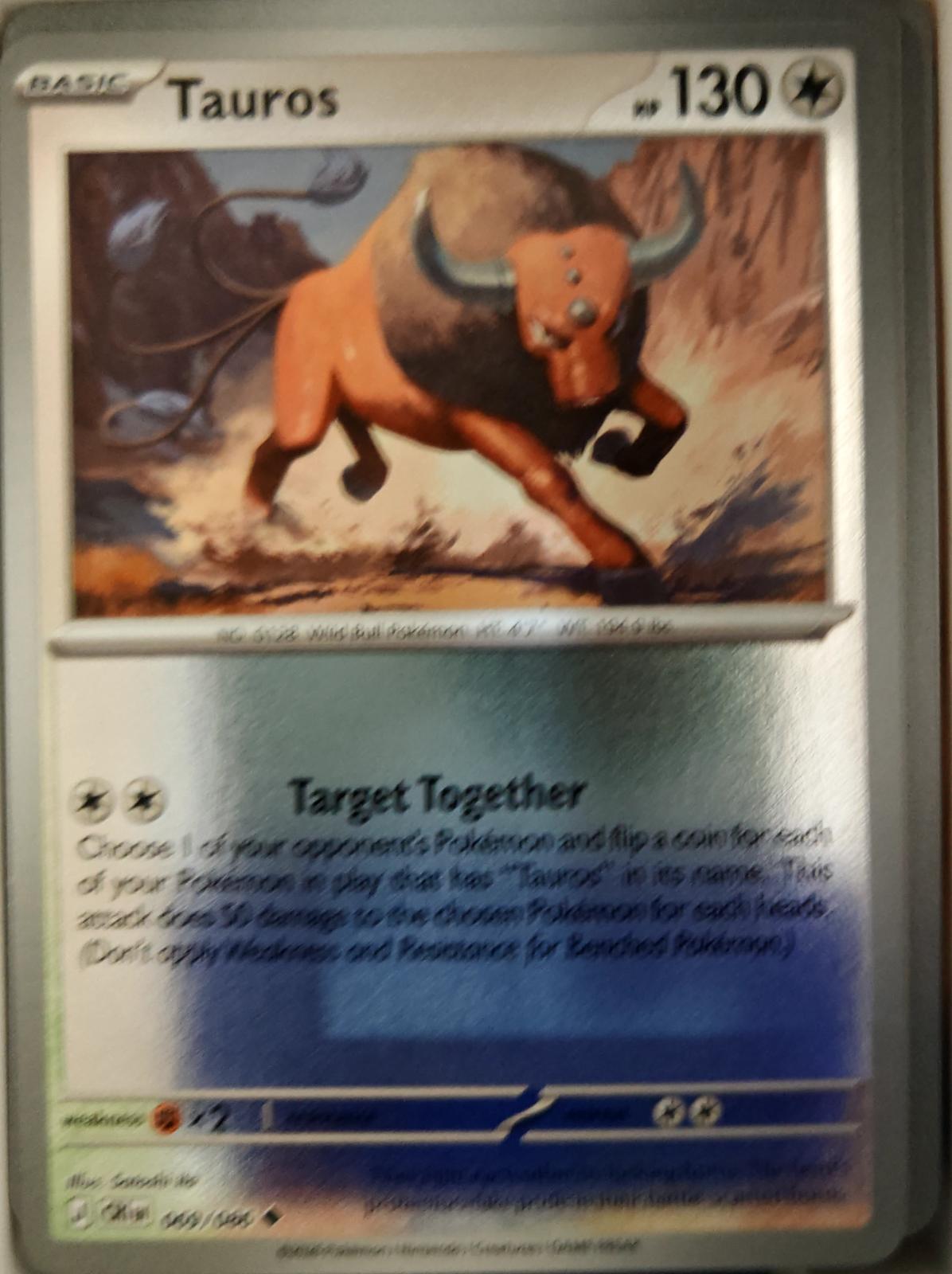 Tauros - 069/086 - Reverse Holo - CHAOS RISING - Pokemon - Uncommon | AA18-86