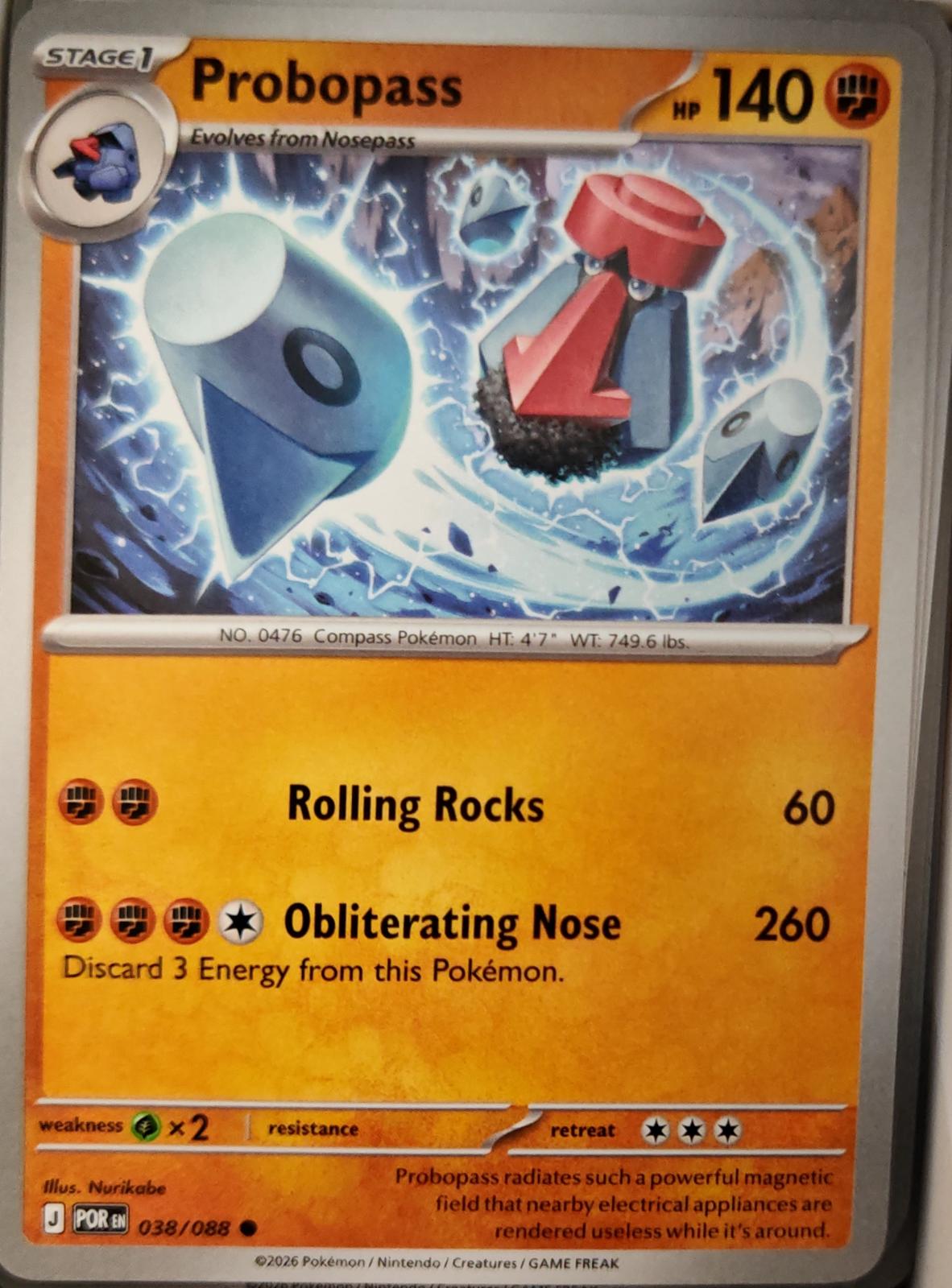 Probopass - 038/088 - - PERFECT ORDER - Pokemon - Common | AA11-88