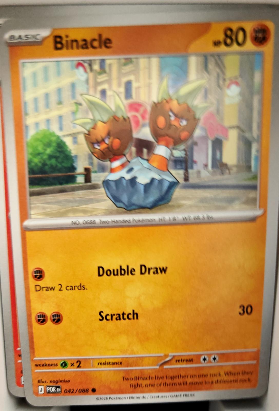 Binacle - 042/088 - - PERFECT ORDER - Pokemon - Common | AA12-97