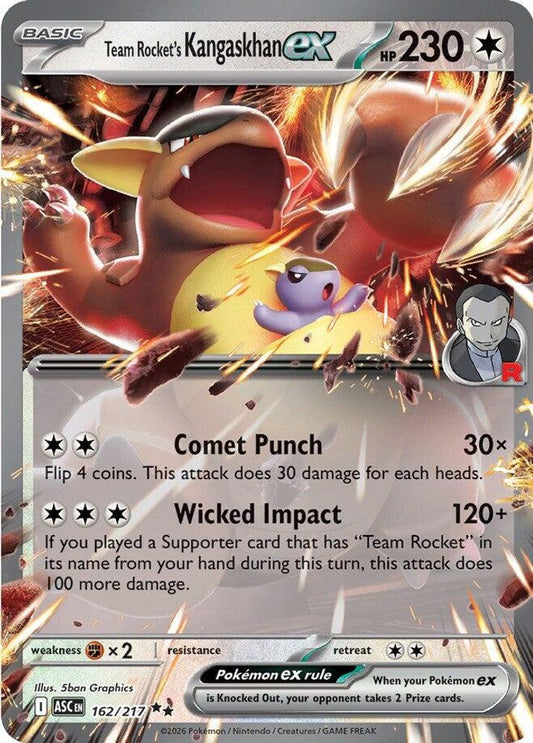 Team Rocket's Kangaskhan ex - 162/217 - Holo - ASCENDED HEROES - Pokemon - | AA37-50