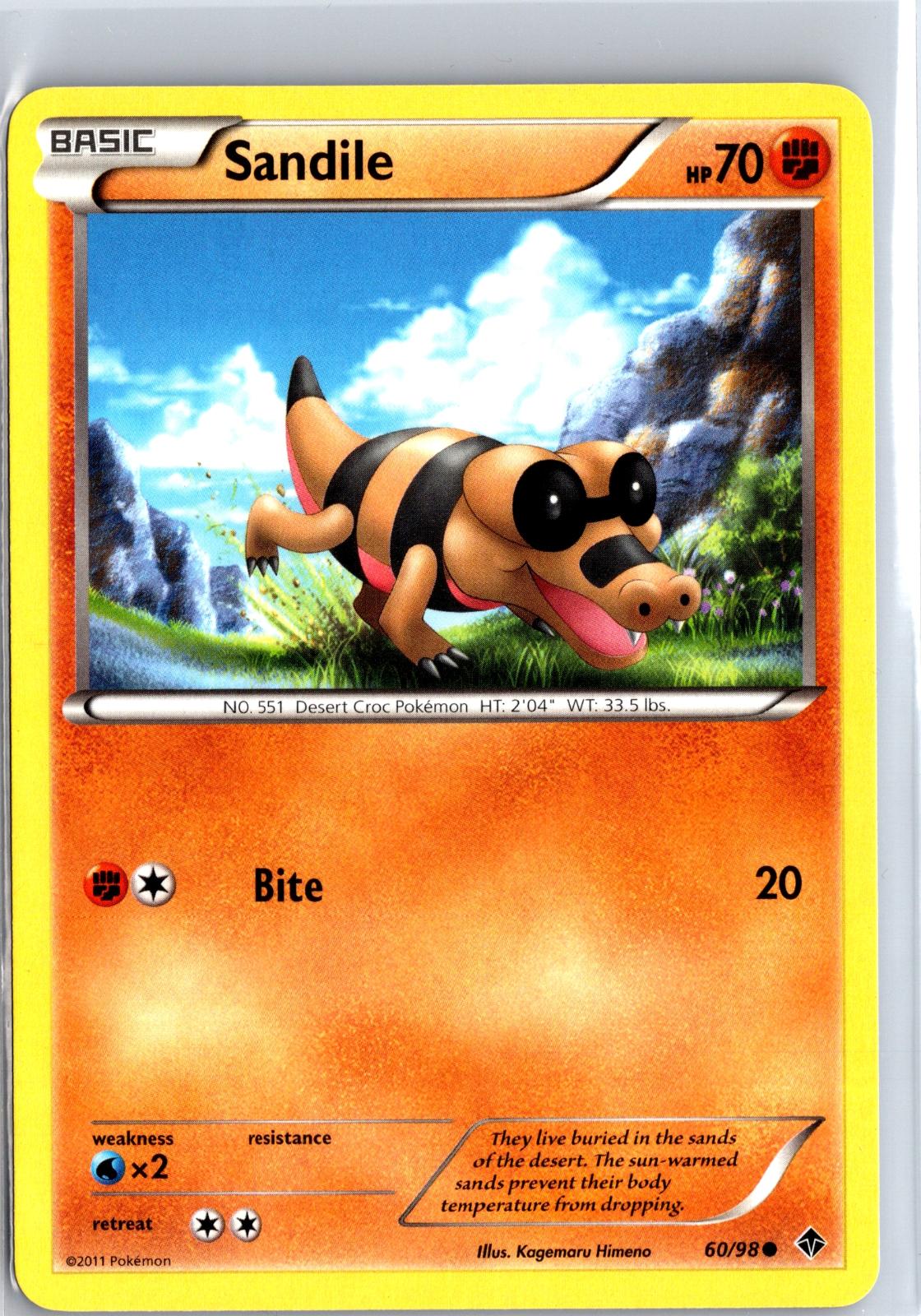 Sandile - 60/98 - - EMERGING POWERS - Pokemon - Common | AB05-6