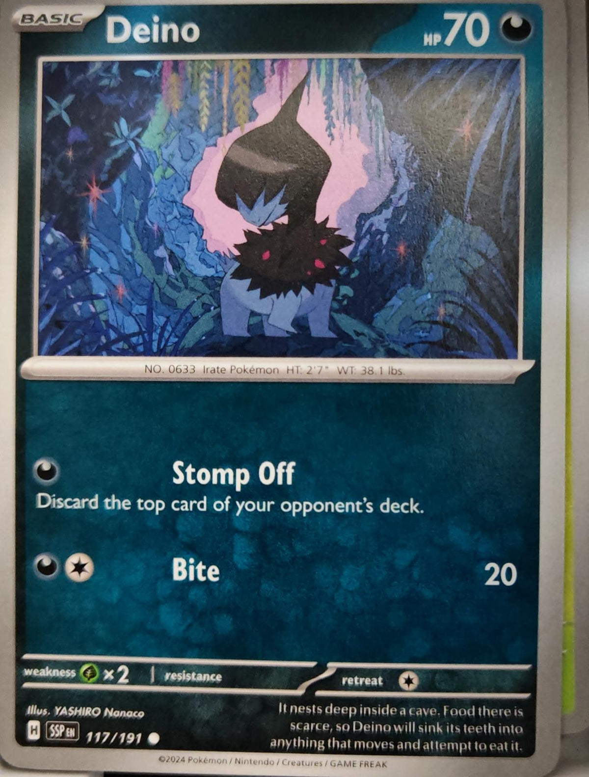 Deino - 117/191 - - SURGING SPARKS - Pokemon - Common | AA09-21