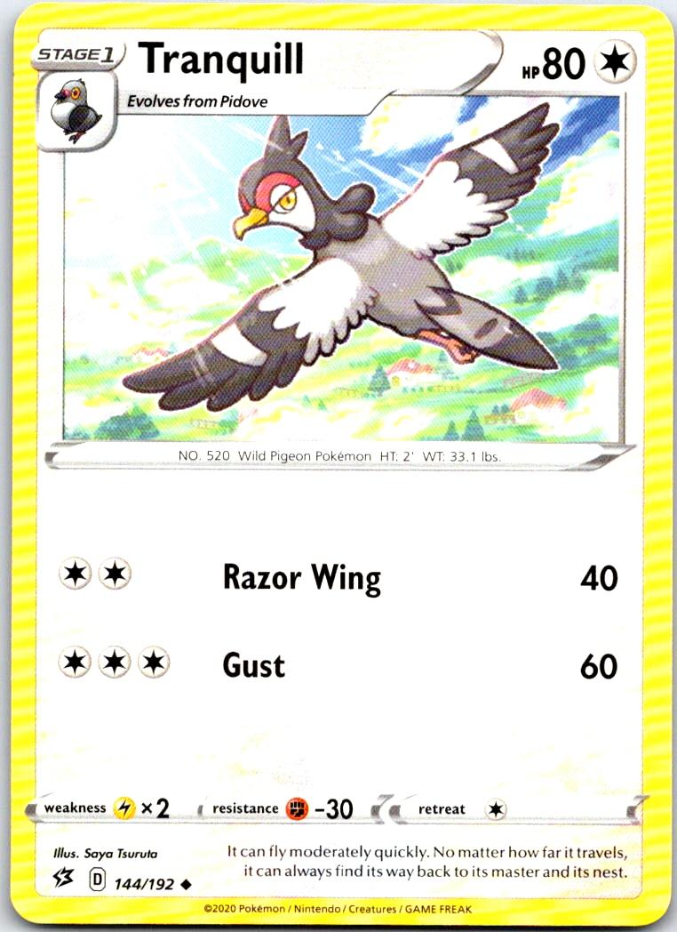 Tranquill - 144/192 - - REBEL CLASH - Pokemon - Uncommon | AB73-20