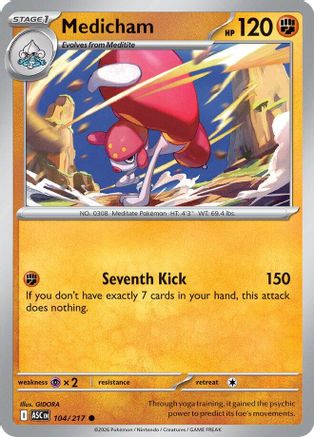 Medicham - 104/217 - - ASCENDED HEROES - Pokemon - Common | AA11-96