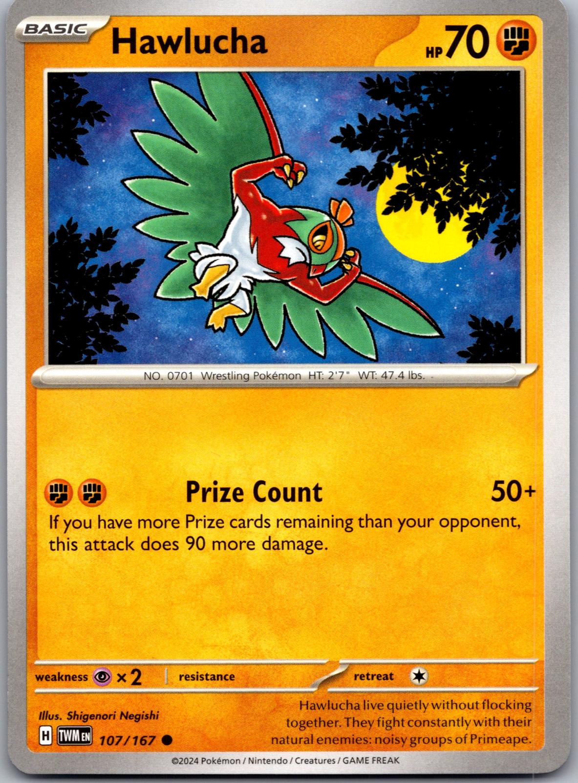 Hawlucha - 107/167 - - TWILIGHT MASQUERADE - Pokemon - Common | AA79-2