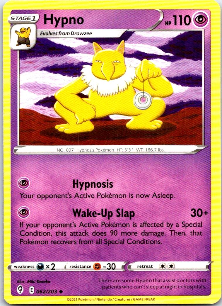 Hypno - 062/203 - - EVOLVING SKIES - Pokemon - Uncommon | AB37-15