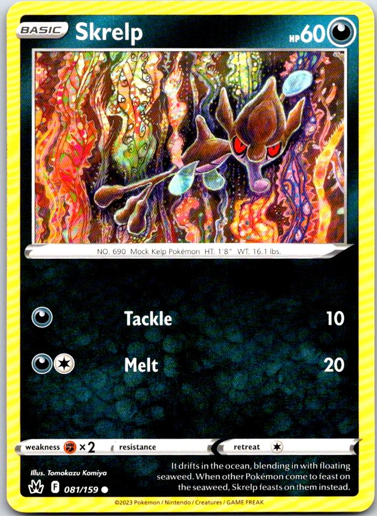 Skrelp - 081/159 - - CROWN ZENITH - Pokemon - Common | AA103-33
