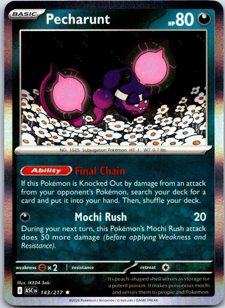 Pecharunt - 143/217 - Holo - ASCENDED HEROES - Pokemon - Rare | AB07-40