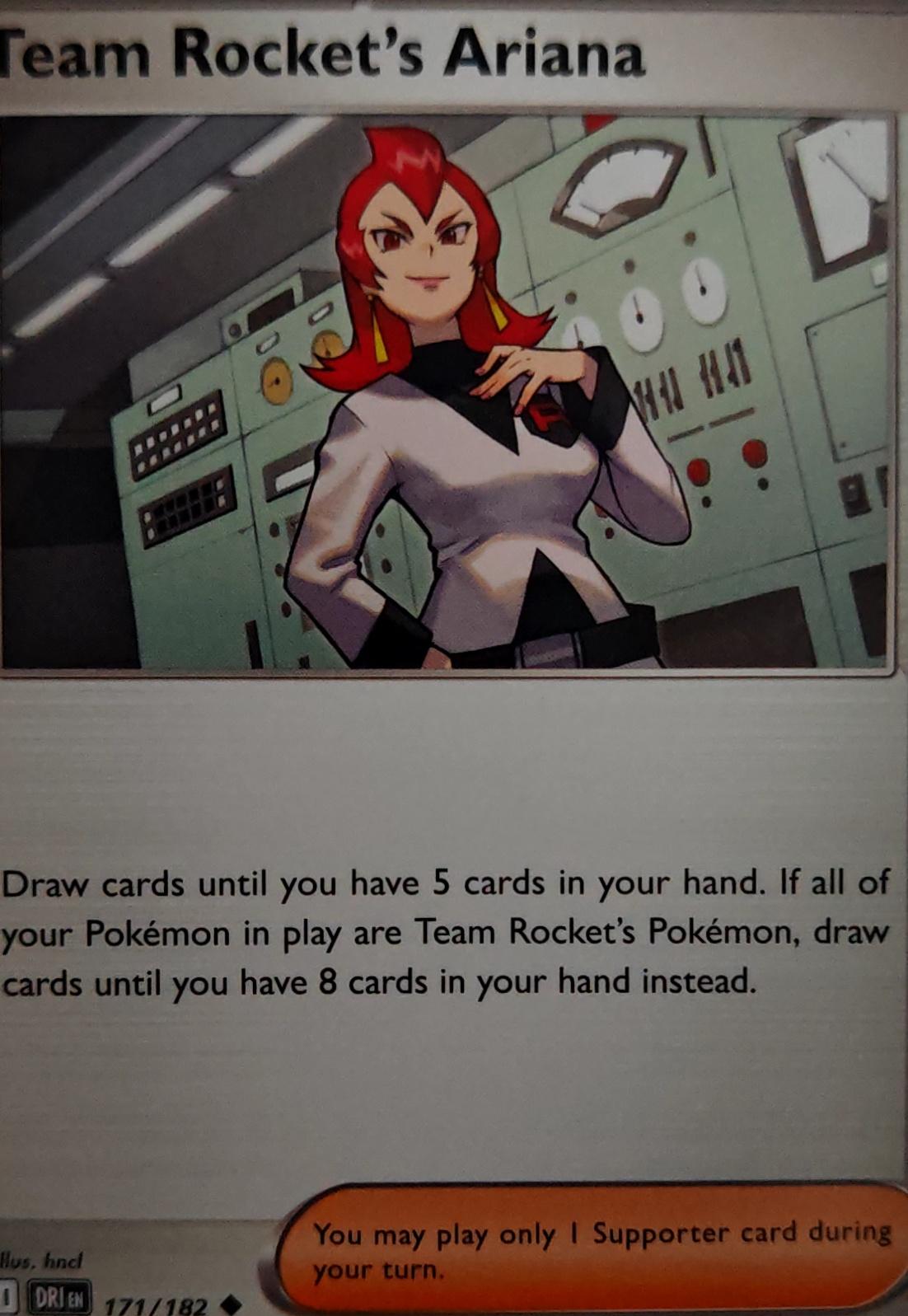 Team Rocket's Ariana - 171/182 - - DESTINED RIVALS - Pokemon - | AA40-74